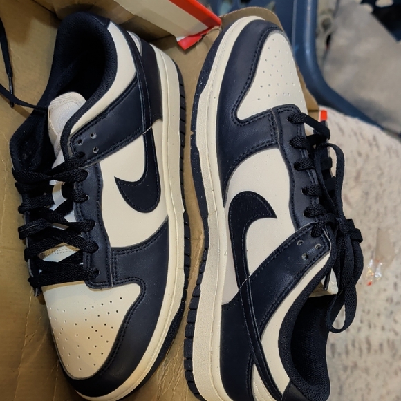 Nike Other - Nike Low-Top Sneakers in Navy and Cream